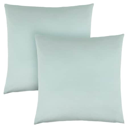 Monarch Specialties Pillows, Set Of 2, 18 X 18 Square, Insert Included, Accent, Sofa, Couch, Bedroom, Polyester, Blue I 9341